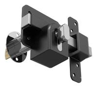 Betley Butterfly Euro Profile Gate Lock, Black, Anti-Corrosion, 50mm, Stainless Steel for Sheds, Gates & Garage Doors, Single Thumb Turn, 1 Piece