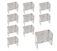 Betley Butterfly Fence Panel U Clips Brackets For Wooden Posts Galvanised Anti - Rattle Timber Fence Fixings - 46mm Pack Of 50