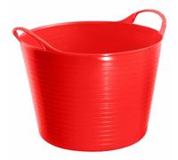 Betley Butterfly Flexible Tub and Trug Plastic Red 60 Litres with Handles | Practical stable and tack-room use