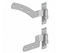 Betley Butterfly Galvanised 12" Curved Rail Gate Hinge Kit - Right-Handed