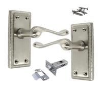 Betley Butterfly Georgian Handle Latch Door Handles Satin Latch Pack
