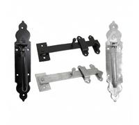Betley Butterfly Gothic Suffolk Gate Latch with Long Thumb, Silver, 13 cm