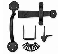 Betley Butterfly Hand Forged Thumb Bean Latch Black Beeswax - Garden Gate Catch For Wooden Gates