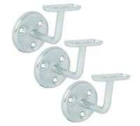 Betley Butterfly Handrail Bannister Support Stair Rail Bracket Zinc Plated - 63mm - Pack Of 3