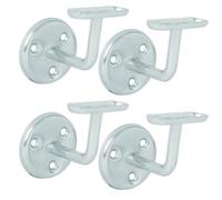Betley Butterfly Handrail Bannister Support Stair Rail Bracket Zinc Plated - 63mm - Pack Of 4