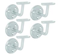 Betley Butterfly Handrail Bannister Support Stair Rail Bracket Zinc Plated - 63mm - Pack Of 5