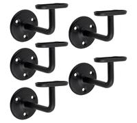 Betley Butterfly Handrail Bracket, Zinc, Black, 63mm