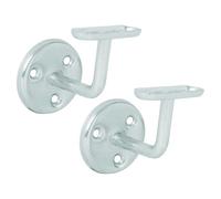 Betley Butterfly Handrail Bracket, Zinc Plated, Silver, 63mm