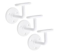 Betley Butterfly Handrail Bracket, Zinc, White, 63mm