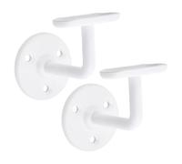 Betley Butterfly Handrail Bracket, Zinc, White, 63mm