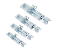 Betley Butterfly Heavy Duty Brenton Padbolt - Gate, Shed And Garage Door Security Latch - 6" - Bright Zinc Plated