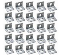 Betley Butterfly Heavy Duty Galvanised Angle Cleats - 50mm X 50mm X 5mm - Pack Of 25