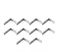 Betley Butterfly Heavy-Duty Galvanised Fluted Shelf Brackets 10 Pack - 300mm 12 inch x 10 inch, Pack of 10