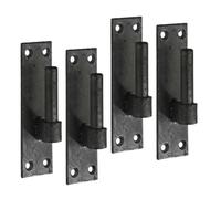 Betley Butterfly Heavy Duty Gate Hooks 2 Pairs For Band Gate Hinge Brackets 19mm Pin Black