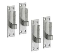 Betley Butterfly Heavy Duty Gate Hooks 2 Pairs for Band Gate Hinge Brackets Galvanised, 16mm
