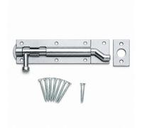 Betley Butterfly Heavy Duty Necked Tower Bolt - Gate, Shed And Garage Door Slide Latch - 8" - Bright Zinc Plated