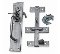 Betley Butterfly Heavy Duty Suffolk Latch With Long Thumb Bit - Garden Gate Catch For Wooden Gates - Galvanised