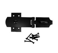 Betley Butterfly Heavy Duty Swivel Hasp And Staple - Heavy Duty Gate And Shed Door Security Latch - 8" - Black