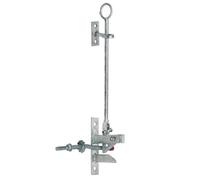 Betley Butterfly Hunting Lift Gate Catch Self-Locking Auto Latch Kit With Cranked Striker Galvanised