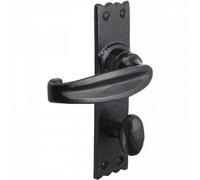 Betley Butterfly Iron Door Handles Black 158 X 38mm Antique Vintage Cottage Lever - Bath Lock Handle