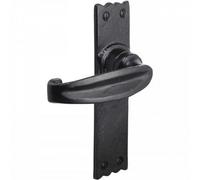 Betley Butterfly Iron Door Handles Black 158 X 38mm Antique Vintage Cottage Lever Latch Handle
