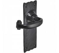 Betley Butterfly Iron Door Handles Black 158 X 55mm Antique Vintage Cottage Lever - Latch Handle