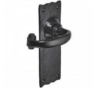 Betley Butterfly Iron Door Handles Black 158 X 55mm Antique Vintage Cottage Lever Latch Handle