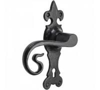 Betley Butterfly Iron Door Handles Black 165 X 52mm Antique Vintage Cottage Lever - Lock Handle