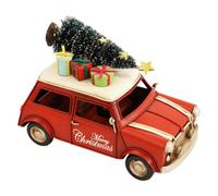 Betley Butterfly Led Vintage Vehicle Christmas Ornament - Metal Light-Up Car