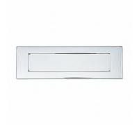 Betley Butterfly Letter Plate 10 Inch X 3 Inch Sprung Flap Doors - 217mm - Chrome
