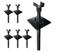 Betley Butterfly Leveller Flexi Adjustable Soft Ground Shed Base Supports - Black - Pack Of 6