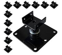Betley Butterfly Leveller Mini Adjustable Hard Surface Shed Base Supports - Black - Pack Of 12