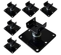 Betley Butterfly Leveller Mini Adjustable Hard Surface Shed Base Supports - Black - Pack Of 6
