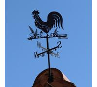 Betley Butterfly Metal Cockerel Silhouette Weathervane - 29Cm