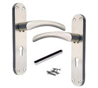 Betley Butterfly Monja Astrid Door Handles Arched Lever Satin Key Lock