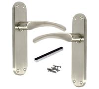 Betley Butterfly Monja Astrid Door Handles Arched Lever Satin Latch