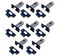 Betley Butterfly Mortice Tubular Door Latch 2.5" 63mm Internal Door Catch Black, 8