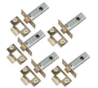 Betley Butterfly Mortice Tubular Door Latch 2.5" 63mm Internal Door Catch Brass Plate