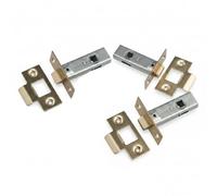 Betley Butterfly Mortice Tubular Door Latch 2.5" 63mm Internal Door Catch Brass Plate