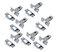Betley Butterfly Mortice Tubular Door Latch 2.5" 63mm Internal Door Catch Nickel Plate, 7