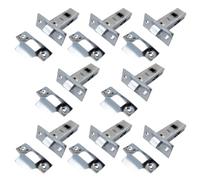 Betley Butterfly Mortice Tubular Door Latch 2.5" 63mm Internal Door Catch Nickel Plate, 8