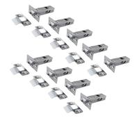 Betley Butterfly Mortice Tubular Door Latch 2.5" 63mm Internal Door Catch Nickel Plate, 9