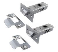 Betley Butterfly Mortice Tubular Latch 2.5" 63mm X 2 Internal Nickel Plate