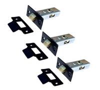 Betley Butterfly Mortice Tubular Latch 2.5" 63mm X 3 Internal Catch Handle Black