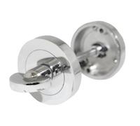 Betley Butterfly Mortise Lock Bathroom WC Thumb Turn and Release in Polished Chrome, 10mm, Metal, 1 Piece