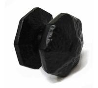 Betley Butterfly Octagonal Centre Door Knob Premium Black Antique Cast Iron Pull In ittings