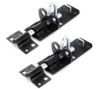 Betley Butterfly Pair Brenton Bolt - Heavy Duty Garden Gate Shed Door - 4 Inch Black