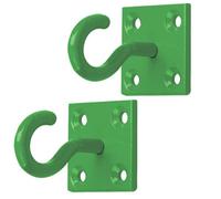 Betley Butterfly Perry Equestrian Hook On Plate 50mm - Green - Pack Of 2