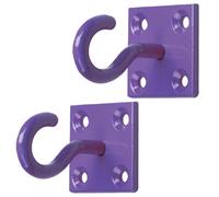 Betley Butterfly Perry Equestrian Hook On Plate 50mm - Purple - Pack Of 2