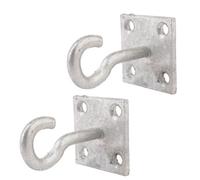 Betley Butterfly Perry Equestrian Hook On Plate 50mm - Silver - Pack Of 2